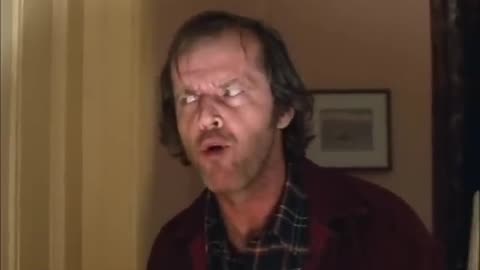 Jack Nicholson Getting Into Character for "The Shining"