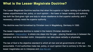 The Doctrine of The Lesser Magistrates is spreading worldwide