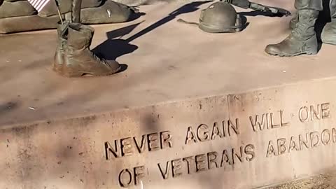 The New Mexico Veterans Memorial has very moving monuments.1/26/23