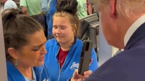 A lady at the ice cream shop asked to pray over President Trump ❤️🙏🏻