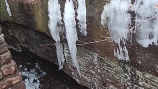 Ice on cave