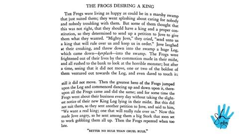The Frogs desiring a King - Aesops Fables