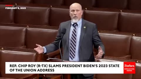 JUST IN: Chip Roy Assails Biden Following POTUS's Attacks on GOP During State of the Union