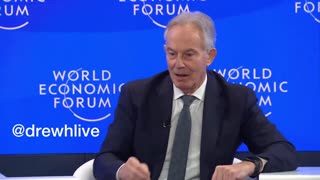 [DAVOS] WEF 23: Tony Blair calls for "digital infrastructures" to monitor who is vaccinated and who is not for the "vaccines that will come down the line"