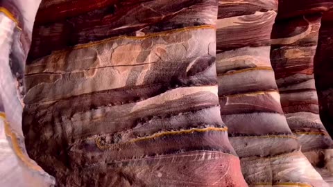 The artistic rocks of Petra in Jordan #naturalbeauty