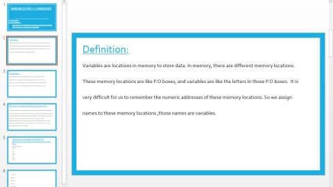 Variables in C++ ( Part 01 )