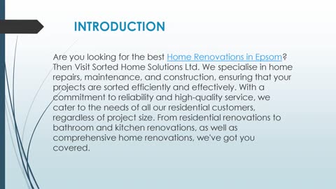 Home Renovations in Epsom