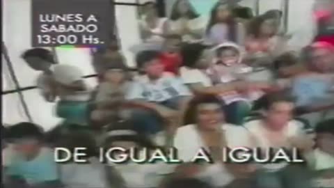 De igual a igual - Publicidad programa uruguayo con Omar Gutierrez - Canal 4 Montecarlo (1994)