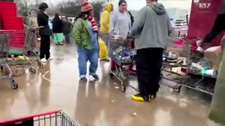 Austin, Texas Family's are Lost hope for food looking through in the receptacles