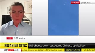 US shoots down suspected Chinese spy balloon