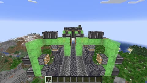 Self Building Bridges in Minecraft