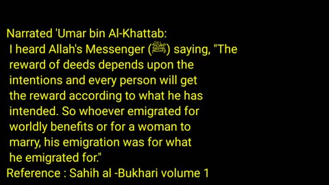 Daily Hadith about. emigration