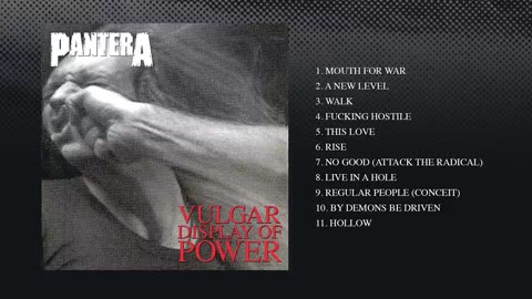 Pantera - Vulgar Display of Power (Full Album)