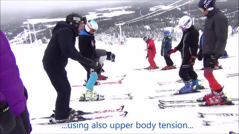Alpine skiing - How to make pressure on the ski