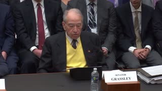 Chuck Grassley explains the weaponization of federal government.