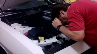 Challenger Headlight Plug Removal Before Hellcat Cold Air Intake MOD