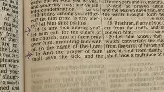 chosen ones daily scripture james 5 14-15 prayer offered in faith will make the sick person well!