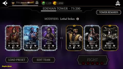 Fatal Edenian Tower Battles 70 - 74 [ Mortal Kombat ]