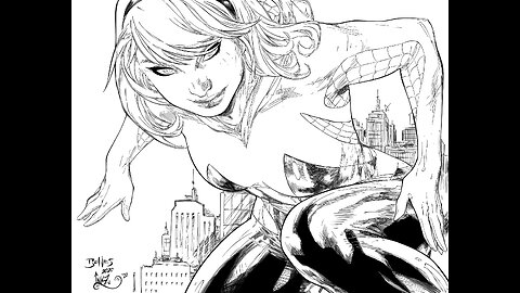 Inking Spider Gwen #1