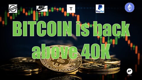 Bitcoin is back above 40K | NakedTrader