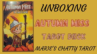 Unboxing of Autumn Miss Tarot Deck