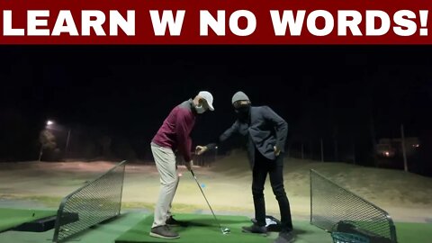 Getting a GOLF LESSON WITH NO TALKING from THE COACH/ Be Better Golf with Joe Dau