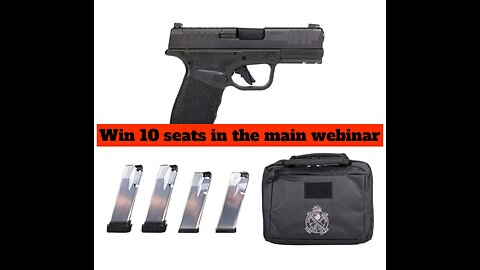 HELLCAT PRO OSP 9MM 3.7″ 17RD W/ GEAR UP BUNDLE MINI # 1 FOR 10 SEATS IN THE MAIN WEBINAR