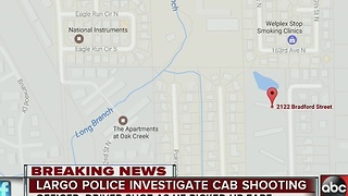 Largo Police investigate cab shooting