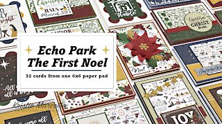 Echo Park | The First Noel | 32 cards from one 6x6 paper pad