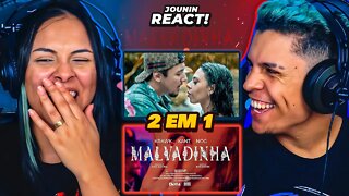 2 EM 1 | Krawk ft. Kant, Nog - MALVADINHA & Nino Leone - Meu Jardim 🌷 | [React em Casal] 🔥