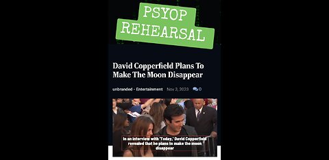 MAGIC MOON TRICK: PSYOP DAMAGE CONTROL?