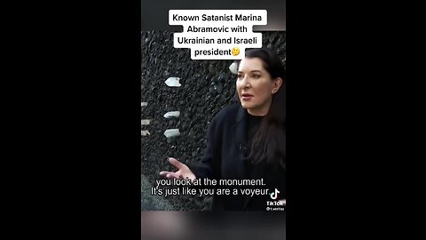 Known Satanist Marina Abramovic with Ukrainian and Israeli President