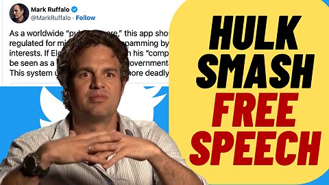 WOKE MARK RUFFALO Calls For Twitter To Be Heavily Regulated