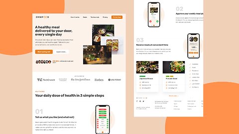 Food Website Frontend HTML CSS JAVASCRIPT | Blog Website UI Design