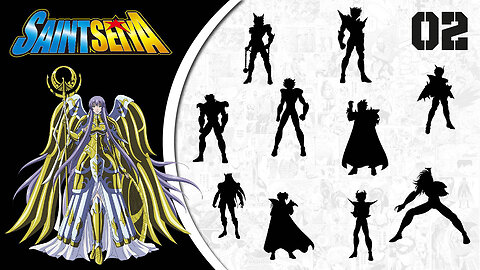 Adivinhe o personagem de Saint Seiya pela sombra - adivinhe o personagem pela sombra -