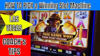 Coaching Vegas - HOW TO SELECT A WINNING Slot Machine - VEGAS Stuff