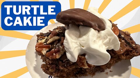 Turtle Cakie - Is it a Cake or a Brownie?