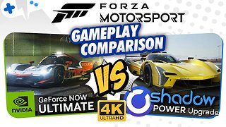 FORZA Motorsport | GeForce Now ULTIMATE vs SHADOW Power Upgrade