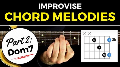 How to Improvise Jazz Guitar Chord Melodies - Part 2: Dominant 7th Chords