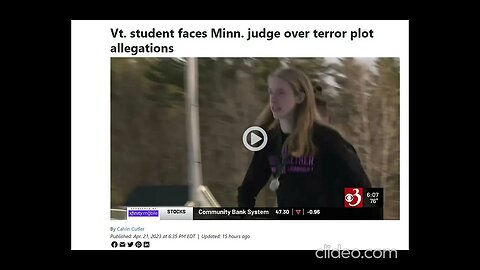 Vermont Student Terror Plot Allegations #Terror Plot #College Student