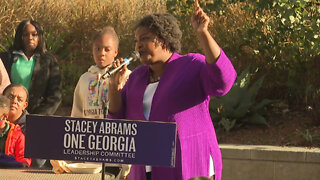 Stacey Abrams launches bus tour in Atlanta, GA as election day nears