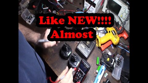 Ni Cad Battery Repair fix cordless drill like new Dewalt UPDATE!!!!! Makita Ryobi milwaukee NiCd