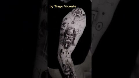Stunning Tattoo by Tiago Vicente #shorts #tattoos #inked #youtubeshorts