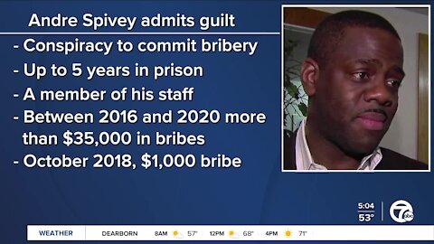 Detroit City Councilman Andre Spivey to resign after pleading guilty to bribery charge