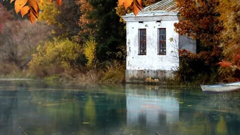 Autumn Cottage by the Lake Peaceful Relaxing Ambience