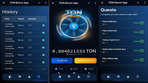 TON Boost App | Earn Free TONCOIN And NOTCOIN | New Mine To Earn Bot On Telegram