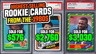TOP 25 NFL Football Rookie Cards from the 1980's Recently Sold #footballcards