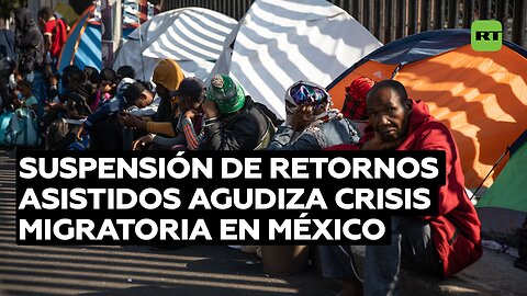 Migrantes crean campamentos en las calles de la capital mexicana en medio de una crisis agravada