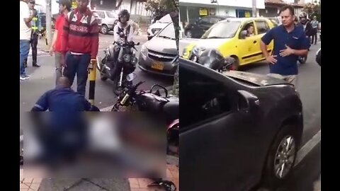 Intolerancia: le tiró el carro encima a un motociclista y lo mató, en Bucaramanga