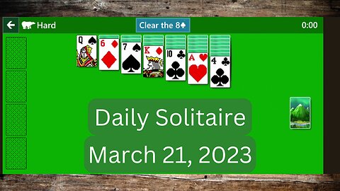 Daily Solitaire - 3/21/23